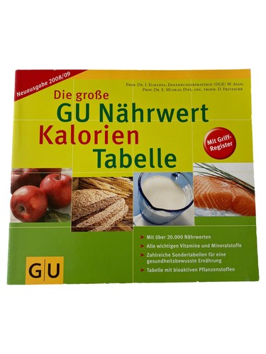 Nährwerttabelle kalorien - gu,