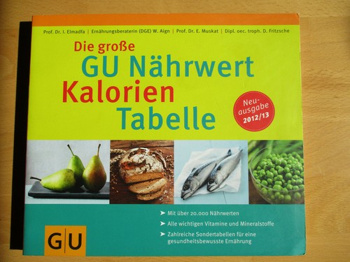Kalorien tabelle die - tabelle, gu